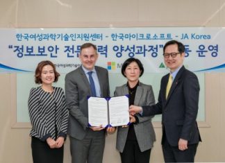 WISET-한국마이크로소프트-JA Korea, 업무협약 체결