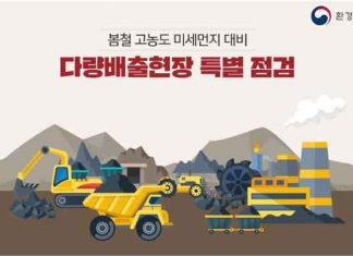 환경부, 봄철 고농도 미세먼지 대비 다량배출현장 특별점검 실시