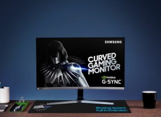 삼성전자, 지싱크 호환과 240Hz 주사율 자랑하는 커브드 게이밍 모니터 공개