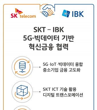 SK텔레콤-IBK기업은행, 5G 기술과 빅데이터 기반 혁신금융서비스 창출 MOU 체결