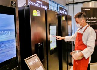 삼성전자, 싱가포르서 ‘패밀리허브’ 냉장고 선보여