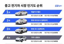 헤이딜러, 중고 전기차 인기도 1위에 ‘테슬라 모델3’