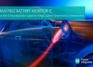 맥심, 업계 최초 ASIL-D 등급 데이터 수집 배터리 IC ‘MAX17852’ 출시