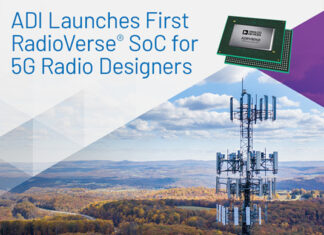 아나로그디바이스, 5G 무선 효율과 성능 향상하는 새로운 RadioVerse® SoC 시리즈 발표