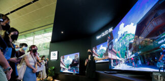 삼성전자, 싱가포르서 2022년 TV 신제품 출시 행사 진행