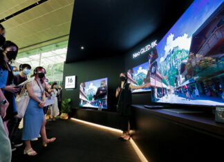 삼성전자, 싱가포르서 2022년 TV 신제품 출시 행사 진행