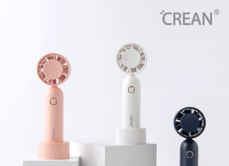 크레앙, 미니헤드 파워 휴대용 선풍기 출시