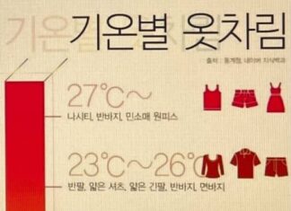 벌써 가을이야?, 기온별 옷차림