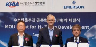 한국에머슨, 한국수소산업협회와 수소타운 추진 MOU 체결