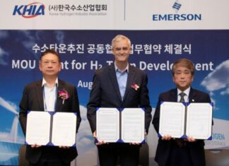 한국에머슨, 한국수소산업협회와 수소타운 추진 MOU 체결