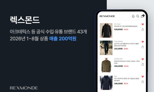 렉스몬드, 공식 유통 브랜드 매출 200억원 돌파… 상품 조달 기반 다변화